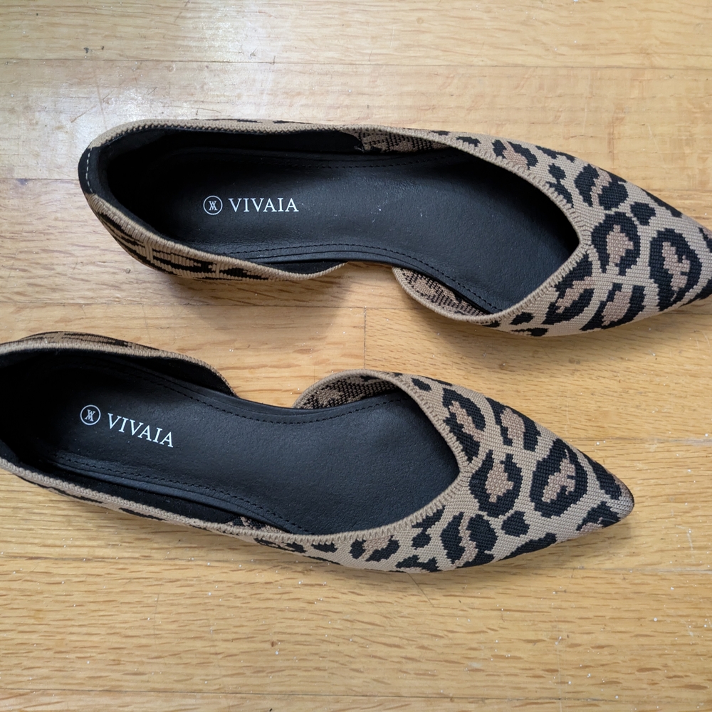 Vivaia Leopard Print Loafers